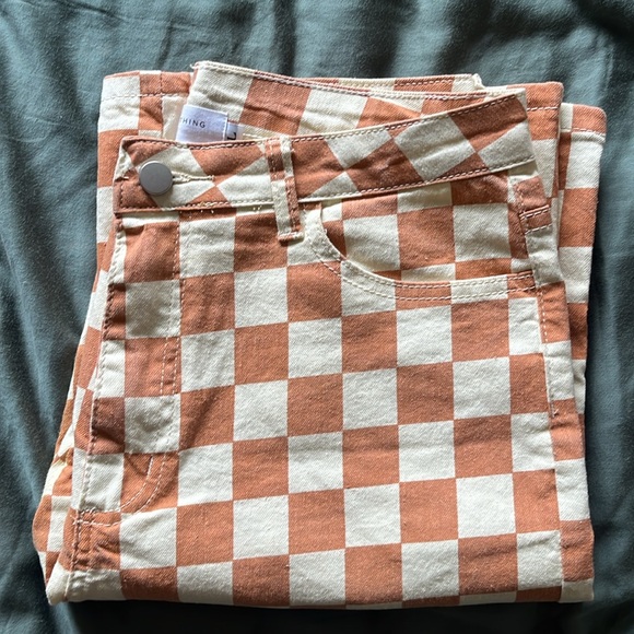 Orange Checkered Pands - Picture 2 of 3